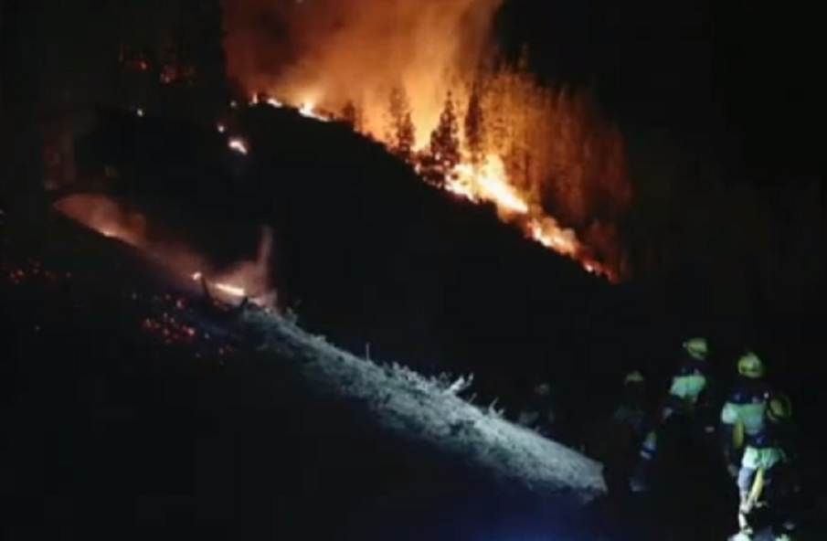 СТИХИЯ: Голям пожар вилнее на остров Тенерифе