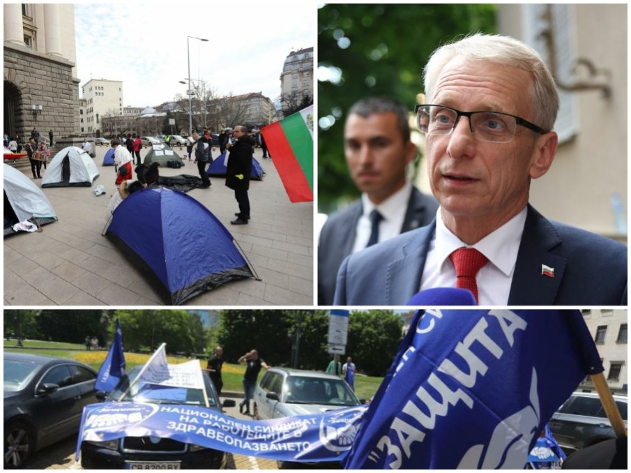 НАПРЕЖЕНИЕТО РАСТЕ: Задава се голям протест срещу кабинета - разпъват палатки под прозорците на Денков