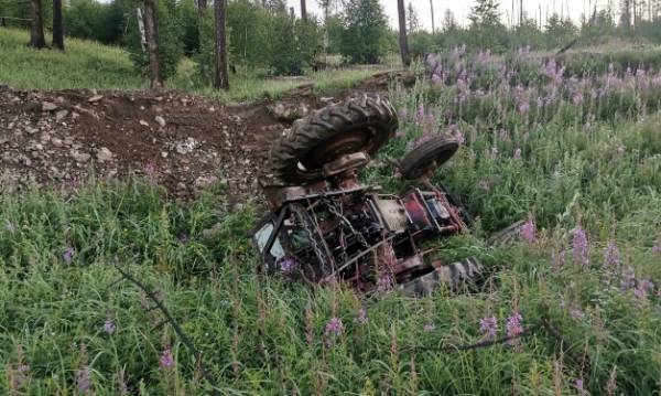 Тракторист загина, преобърнал се по стръмен терен