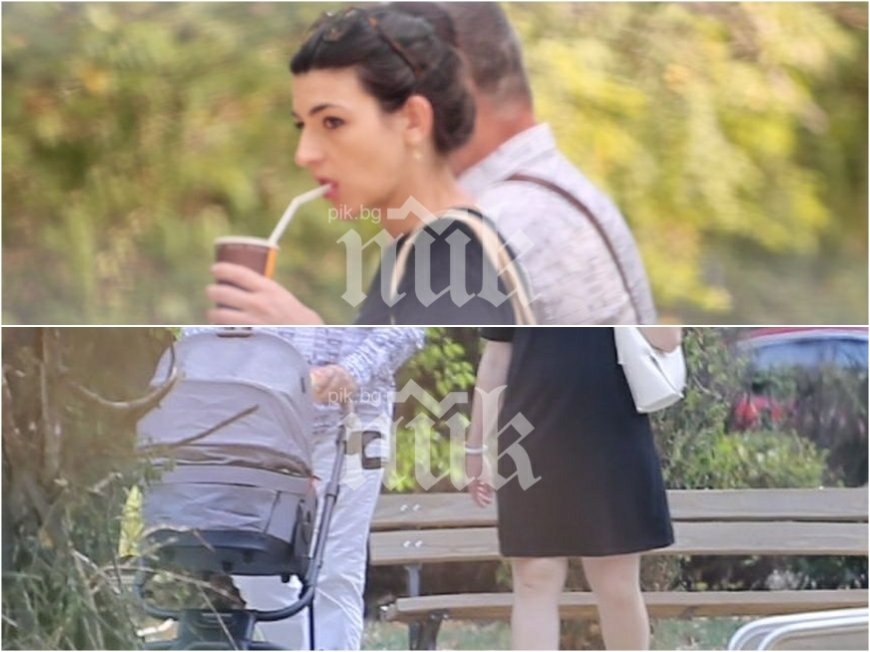 БОМБА В ПИК! Любимият мъж на Лена разхожда бебето. Не е Мирослав Иванов (ПАПАРАШКИ СНИМКИ)