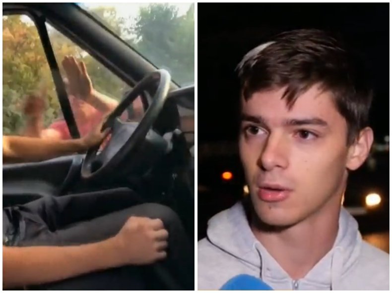 Нервак строши с юмрук стъклото на бус в Пловдив - вижте разказа на пострадалия млад шофьор