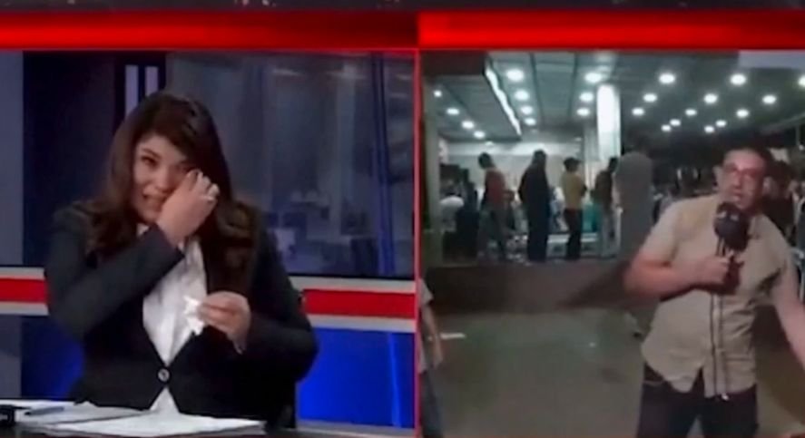 Палестински репортер научи за смъртта на свой приятел в ефир