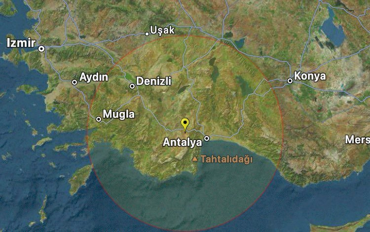 Силно земетресение разлюля района на Анталия