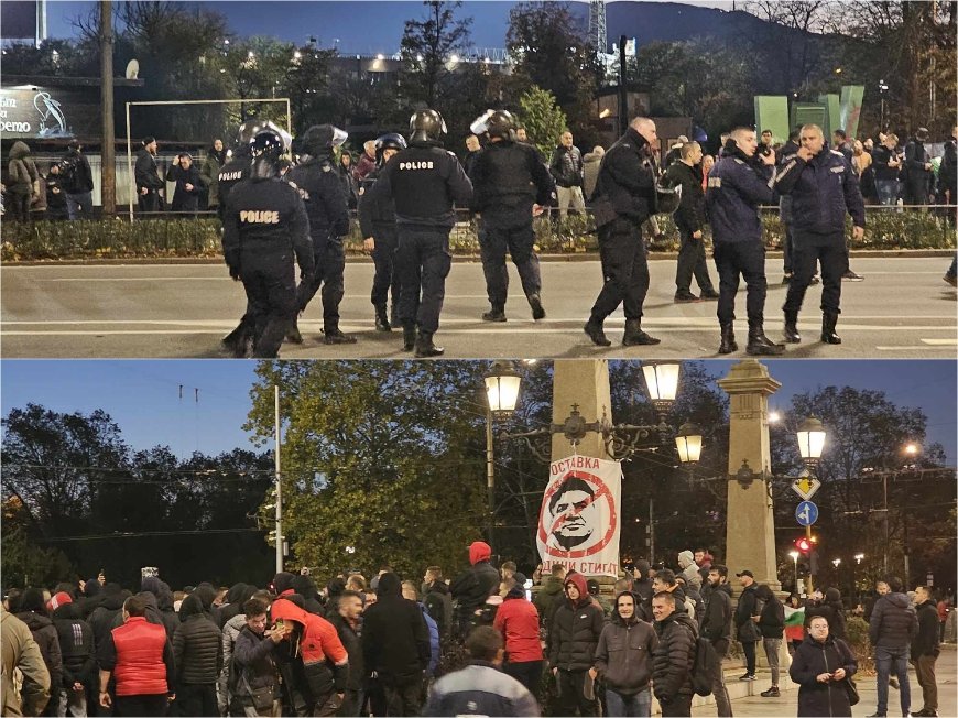 ИЗВЪНРЕДНО В ПИК! Започна се - фенове се събраха на протест срещу БФС, движението в центъра на София е блокирано (СНИМКИ/ВИДЕО)