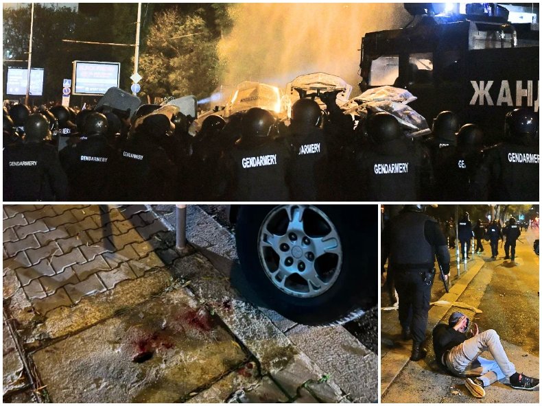 БРУТАЛНО НАСИЛИЕ! Вижте как полицаи пребиват паднал на земята футболен фен (ВИДЕО)