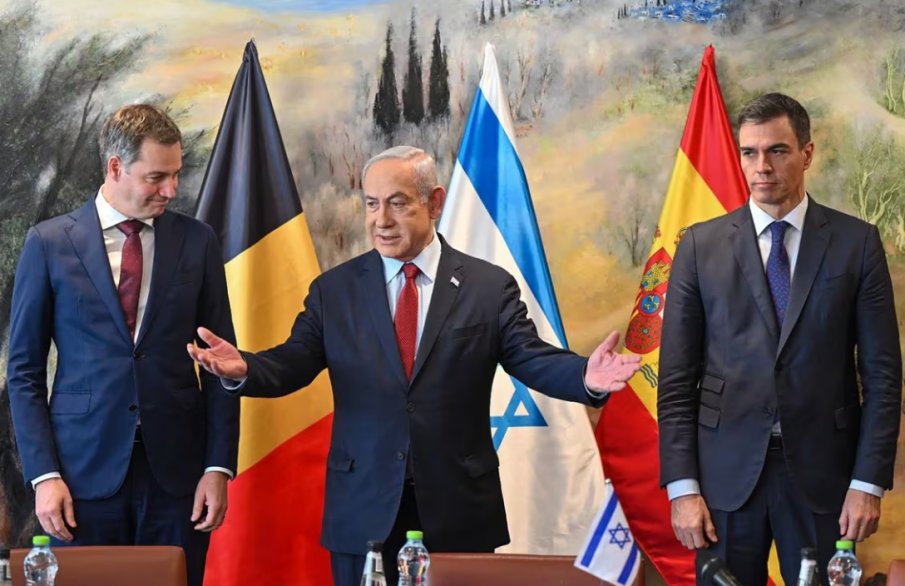 Израел привика посланиците на Испания и Белгия заради изказвания на премиерите им