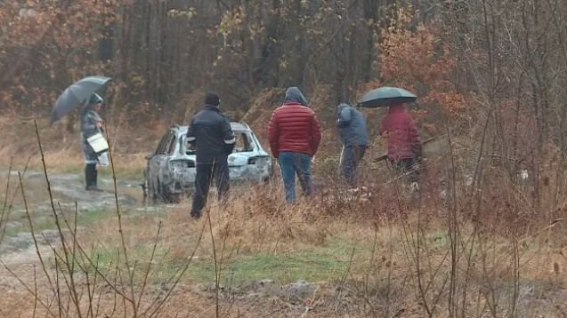 Откриха опожарена колата на обирджиите на инкасо автомобила