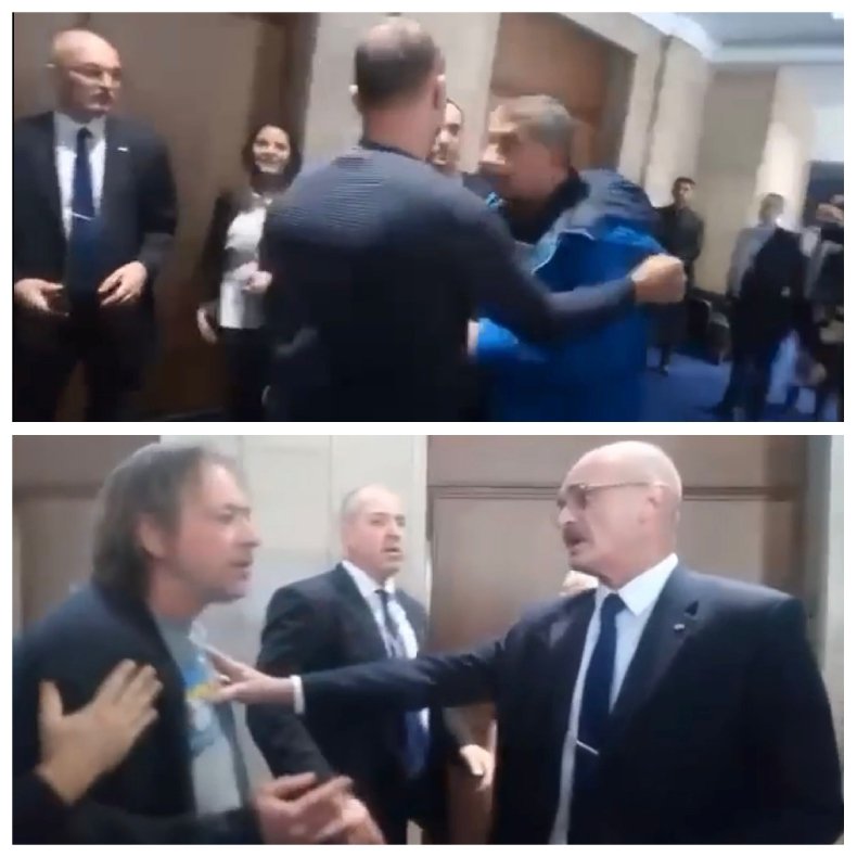 Бой и заплахи и в кулоарите на парламента, този път между журналисти (ВИДЕО)