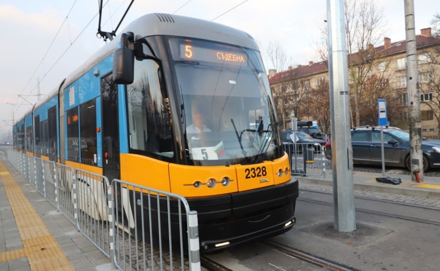 В София тръгна нова трамвайна линия