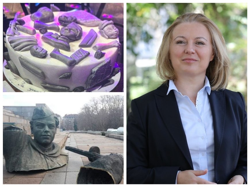 ИЗВРАЩЕНИЕТО Е ПЪЛНО: Надежда Йорданова се похвали с изродската торта, но подви опашка като й скочиха, че е дебил