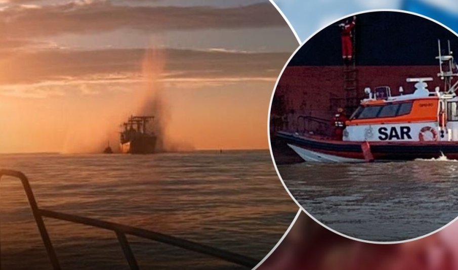 Руска мина избухна и подпали товарен кораб в Черно море, има ранени