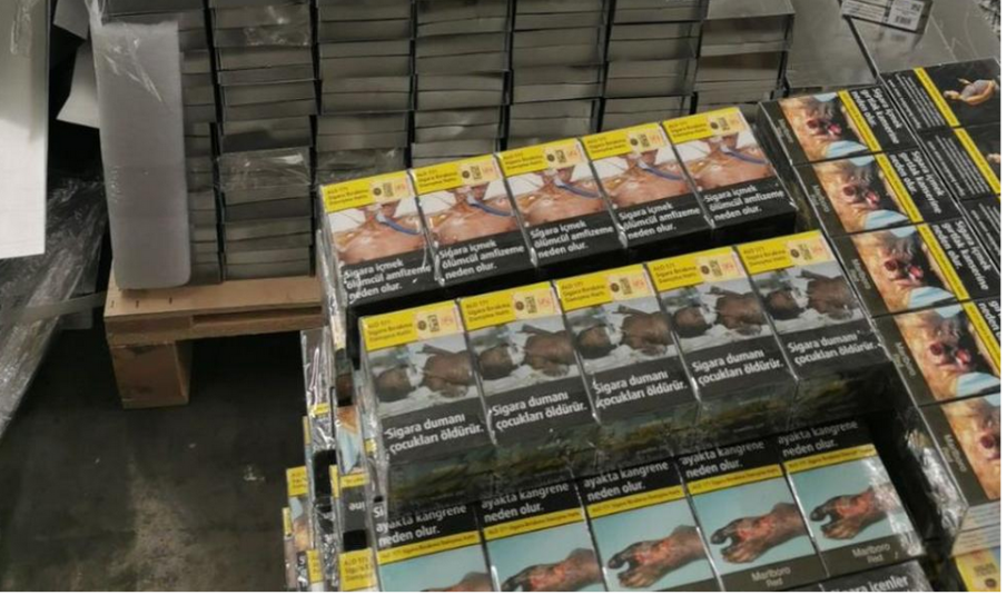 Иззеха голямо количество контрабандни цигари на Капитан Андреево