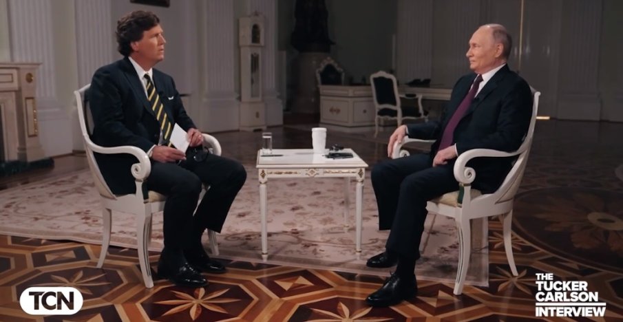 Вижте интервюто на Тъкър Карлсън с Владимир Путин (ВИДЕО)