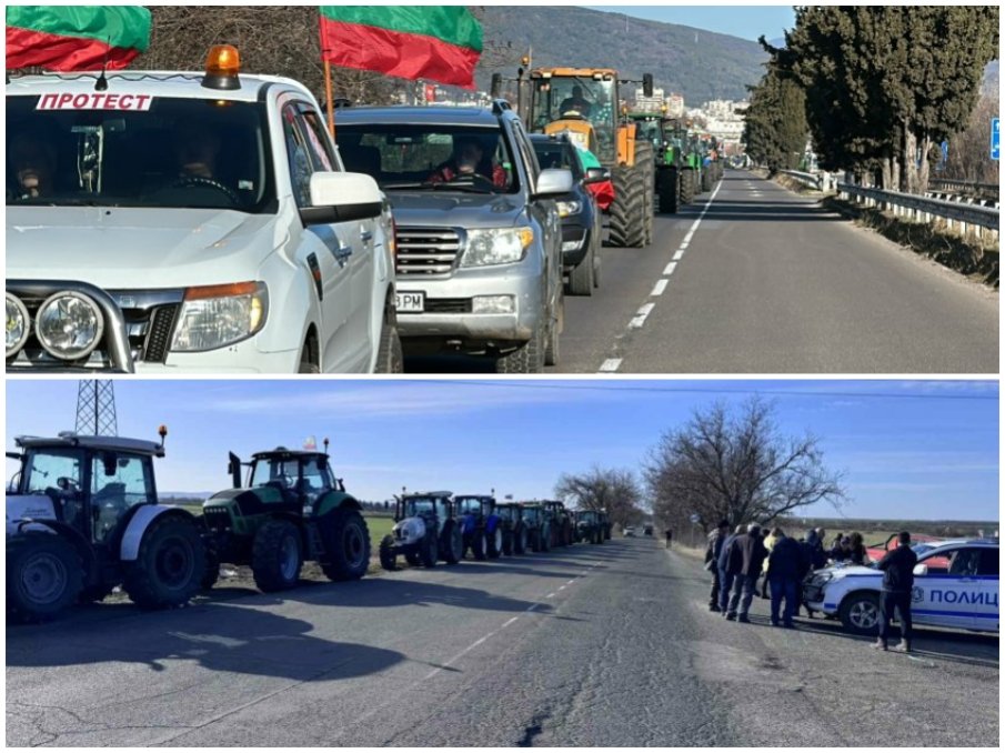 ГОРЕЩО! България пламна - гневни земеделци блокираха десетки пътища, в Бургаско полицията ги тормози (СНИМКИ)