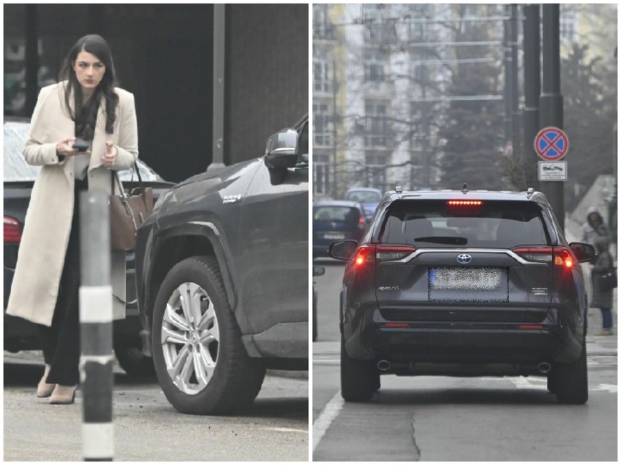 САМО В ПИК! Лена подкара лъскавия семеен джип - нагло ползва паркинга на депутатите (СНИМКИ)
