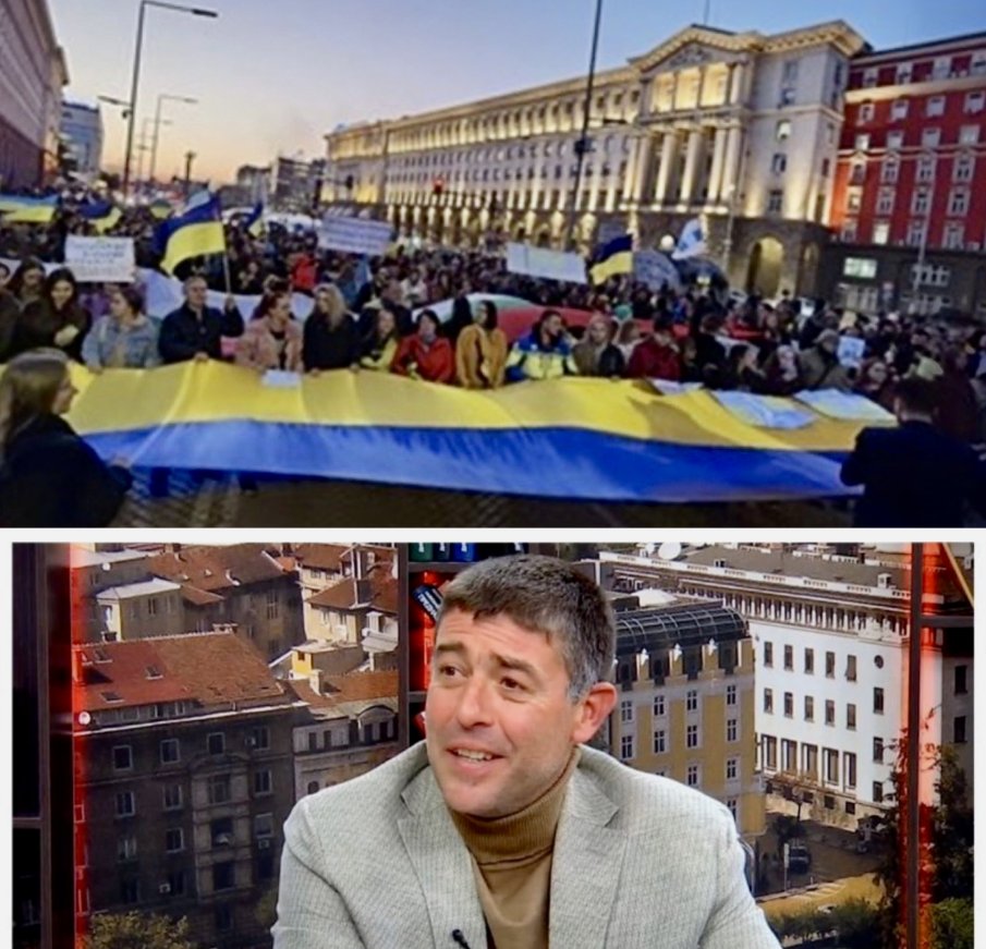 ПОТРЕСАВАЩО Е: Чужди граждани, подбудени от местни подлоги, шестват с украински знамена из София и ми крещят УБИЕЦ!
