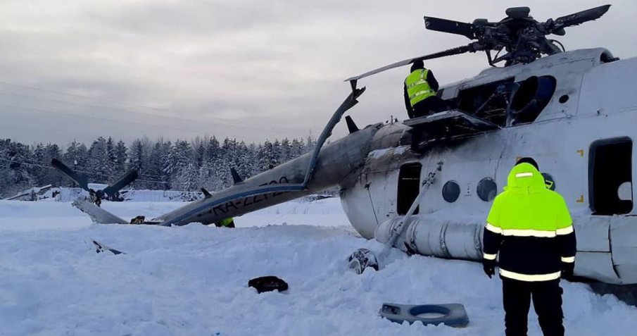 Хеликоптер Ми-8 се разби в Русия, има загинали