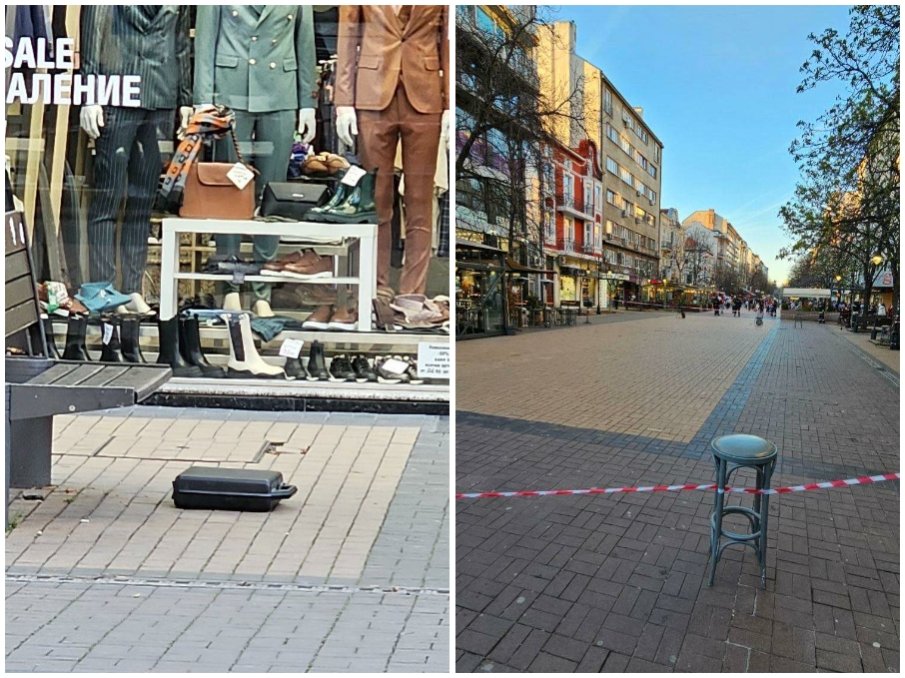 ОТ ПОСЛЕДНИТЕ МИНУТИ! Отцепиха част от центъра на София заради изоставен куфар (СНИМКИ)