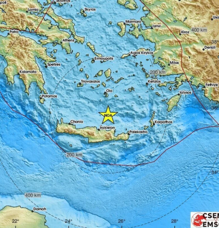 Земетресения от 3,5 и 3,2 по Рихтер разлюляха Крит