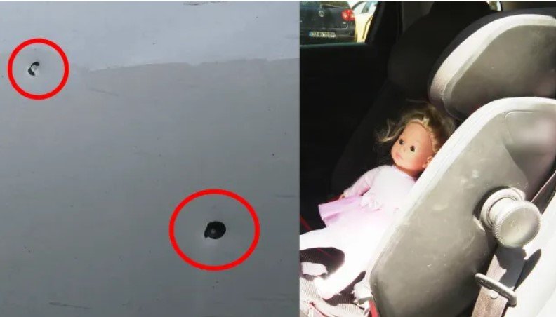 Стрелба по автомобил в София: Дупка зее на вратата до мястото на 4-годишно момиченце