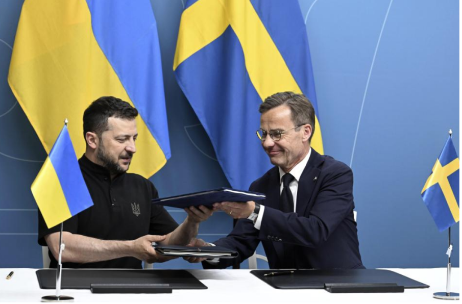 Зеленски подписа споразумение с Швеция в областта на сигурността