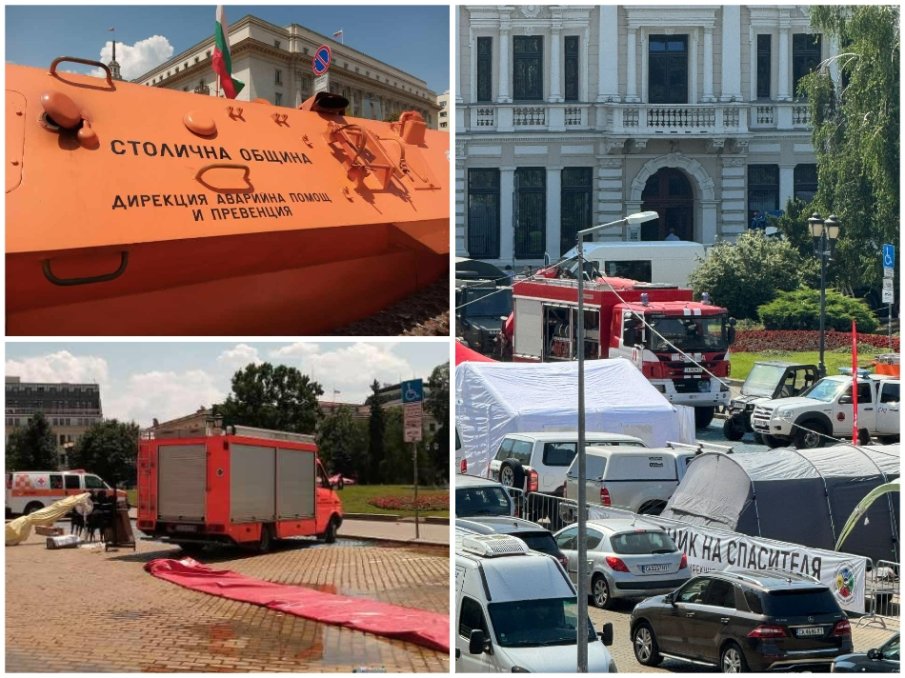 ПИК TV! Терзиев стана за смях: Събра спасители и тежка техника на празник на жълтите павета, докато България гори (ВИДЕО)