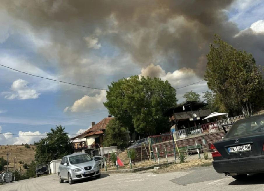 Голям пожар край пернишкото село Расник