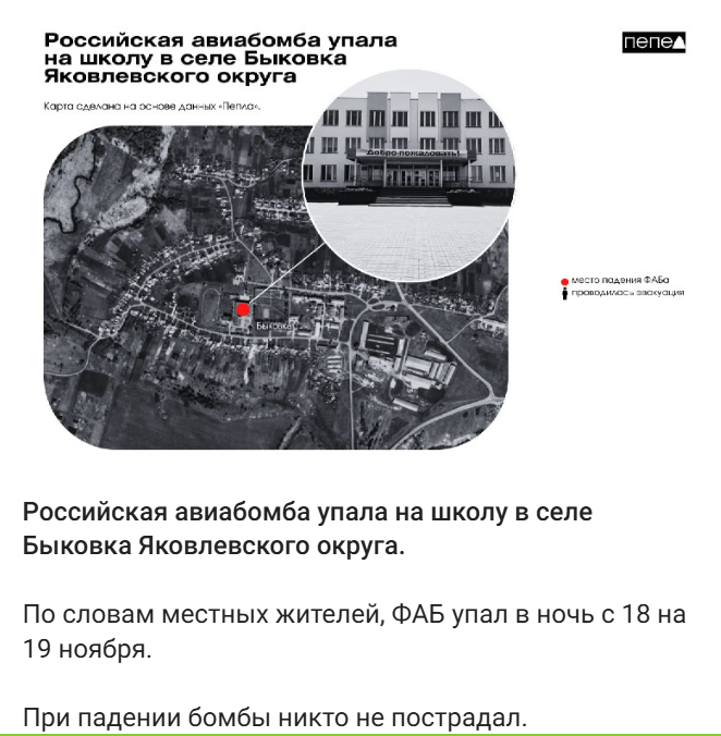 Авиацията на Путин изпусна бомба върху училище в Русия