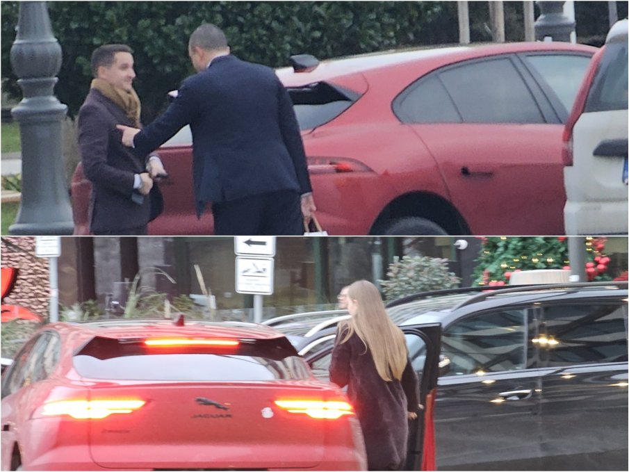 ГОРЕЩО В ПИК! Божанков натовари неизвестна мацка в лъскавия си електромобил - гази закона (ПАПАРАШКИ СНИМКИ)