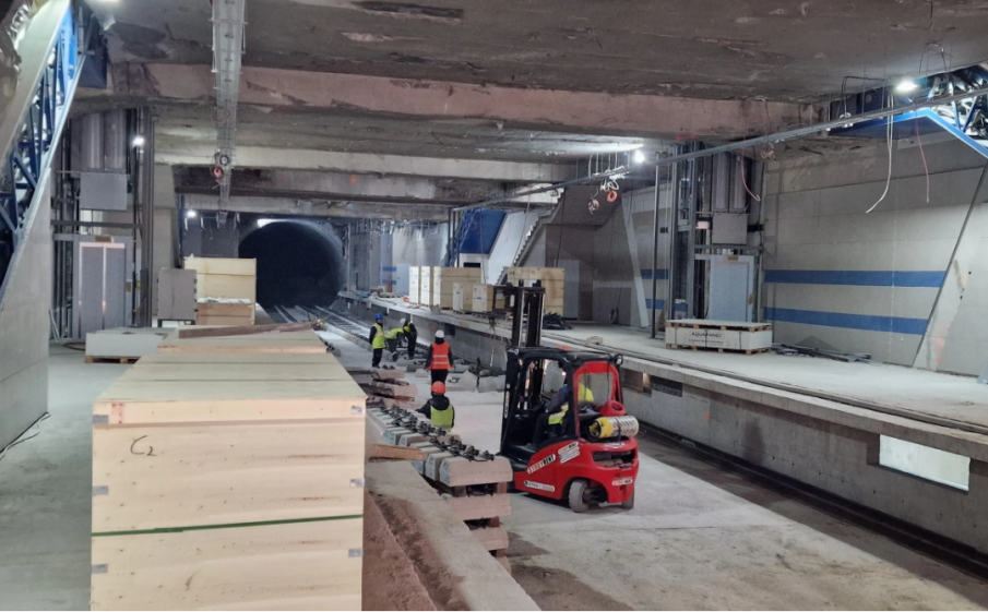 Новата метростанция край стадиона на Левски е почти готова (СНИМКИ)