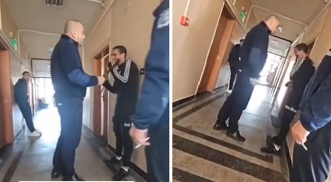 БРУТАЛНО НАСИЛИЕ! Полицейски шеф млати с палка младежи (ВИДЕО 18+)