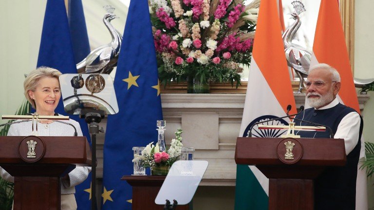 Урсула фон дер Лайен договори свободна търговия с Индия