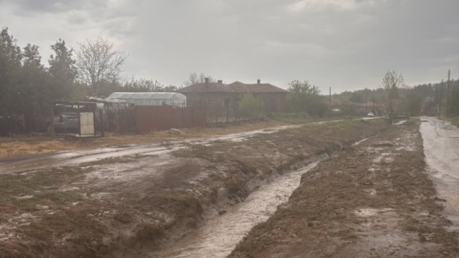 Проливен дъжд наводни силистренско село