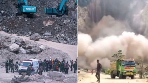 ТРАГЕДИЯ В ИНДОНЕЗИЯ! Кариера се срути, жертвите са много