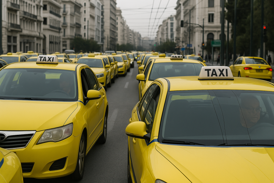 Таксиджиите в Атина стачкуват