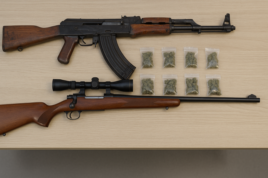 Задъраха мъж за притежание на пушки и дрога в Тетевен