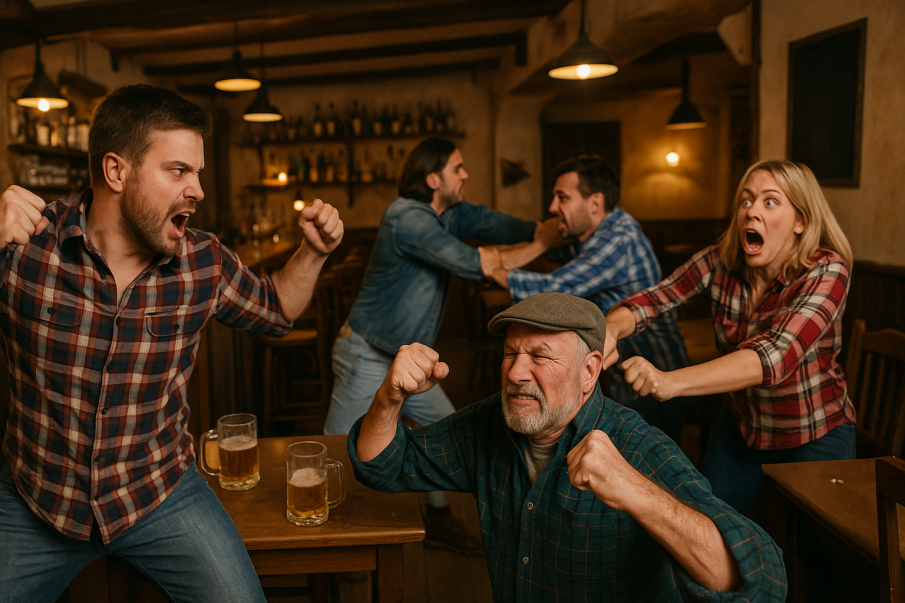 Масов бой завърши с погром в заведение