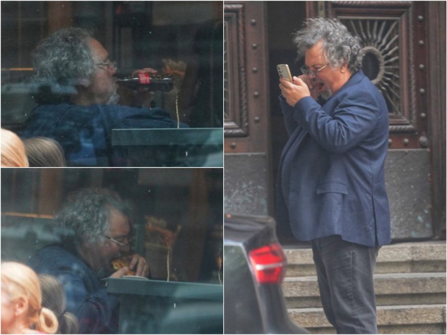 САМО В ПИК! Манол Пейков съвсем се запусна - не спира да се тъпче край парламента (СНИМКИ)