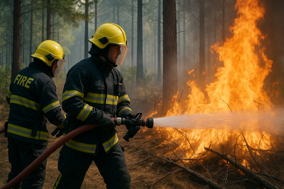 Пет къщи, шест стопански постройки и фотоволтаична централа са спасени от пожар в свищовското село Червена
