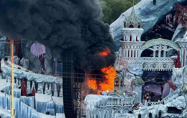 Запали се сцената на най-големия фестивал за електронна музика (ВИДЕО)