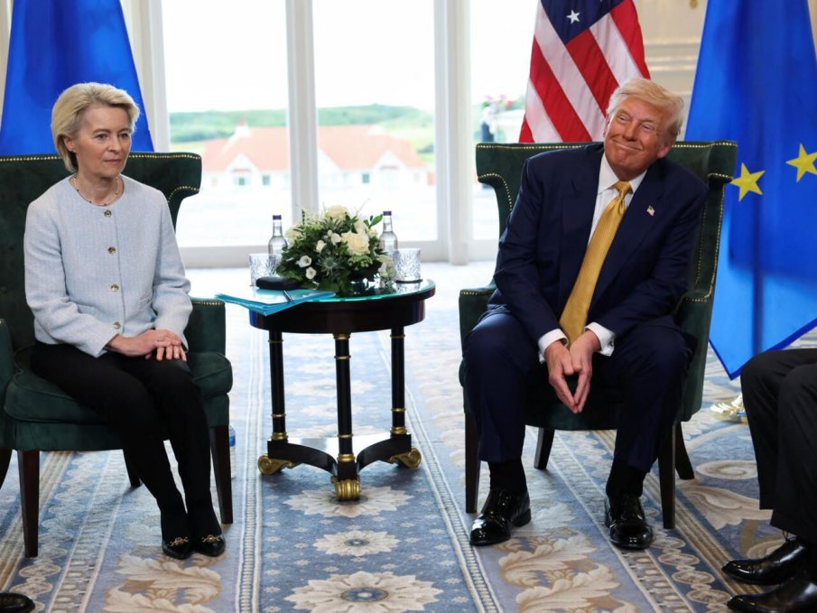 Урсула вдигна бялото знаме пред Тръмп