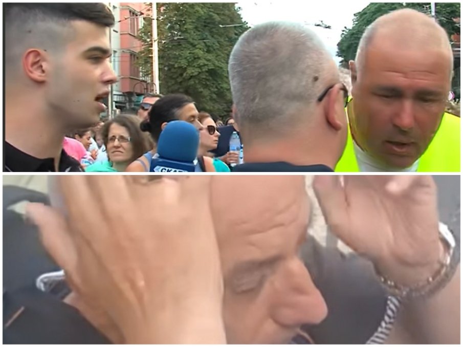 Правосъдие за всеки нападнаха журналисти пред Съдебната палата! Колтуклиева избухна: Това ли са мирните ви граждански протести?! Не ви е срам! Насилници (ВИДЕО)