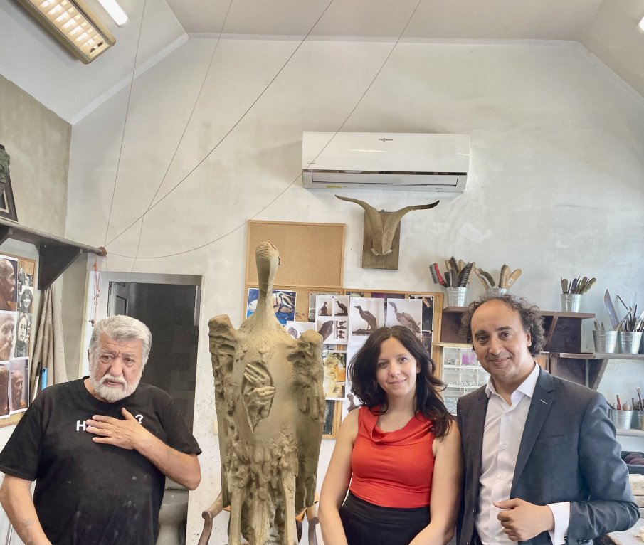 Вежди Рашидов прие прочутия Марио Хосен в ателието си, солистът остана възхитен