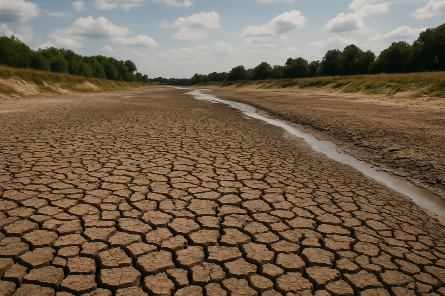Река Тунджа пресъхна в района на Одрин