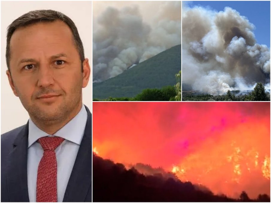 САМО В ПИК! Областният управител на Благоевград посрещна 50-годишния си юбилей в битка с пожарите край Плоски! Георги Динев: Все още има опасност - шведските самолети свършиха страхотна работа