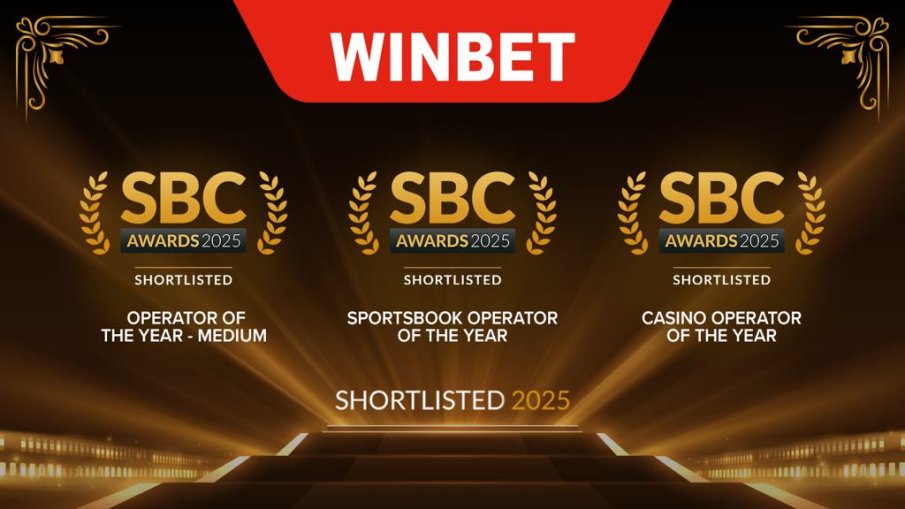 WINBET е сред най-добрите бетинг компании в света в номинациите на SBC Awards 2025