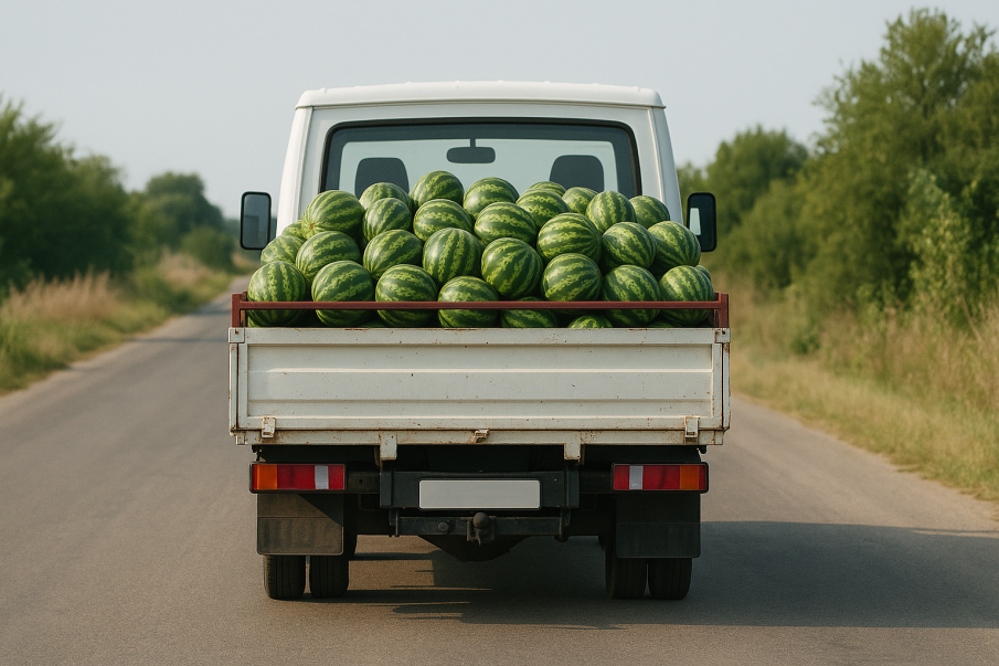 Рецидивист задигна близо 2 тона дини в Монтанско