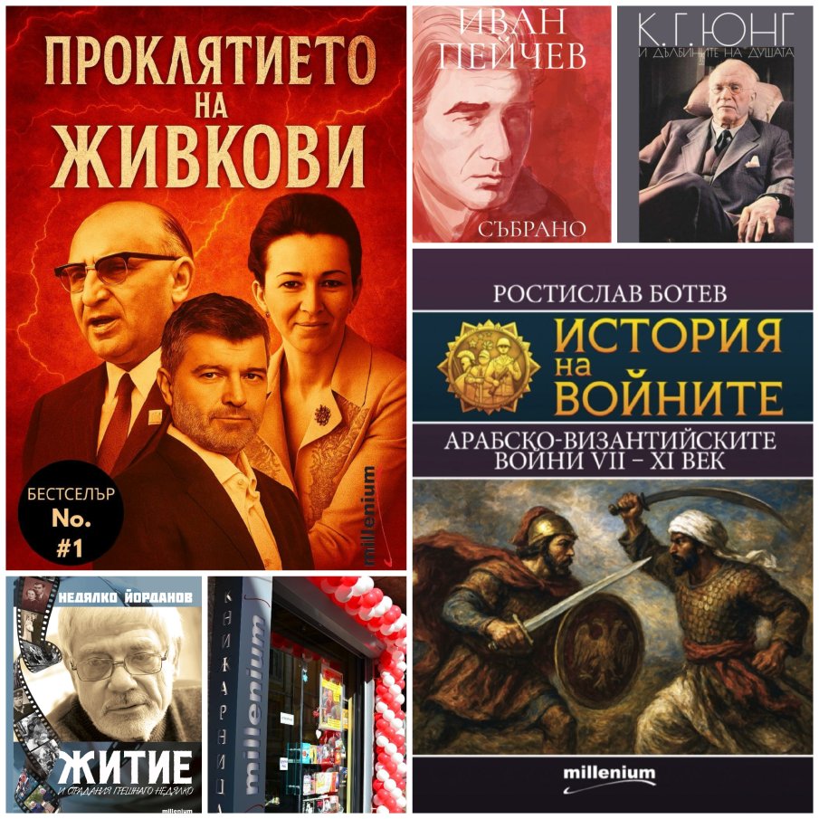 Топ 5 на най-продаваните книги на издателство „Милениум“ (9-15 август) 