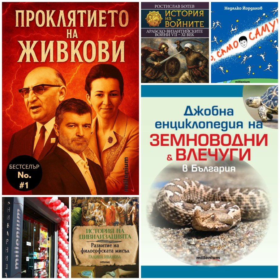 Топ 5 на най-продаваните книги на издателство Милениум (16-22 август)