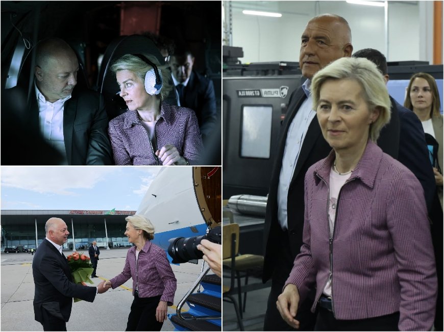 ИЗВЪНРЕДНО: Инцидент със самолета на Урсула фон дер Лайен на летище Пловдив, подозират руска намеса
